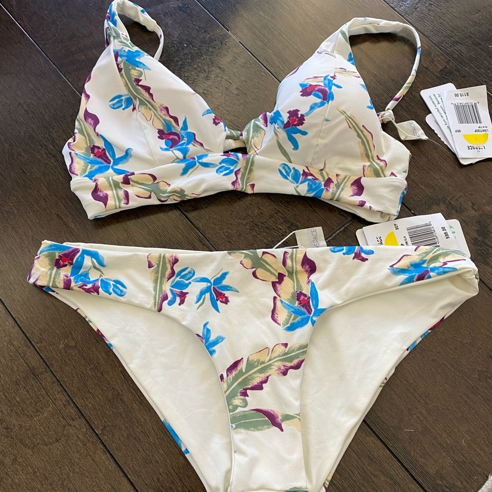 L*Space Swim 2 piece • Size Small • Floral Print